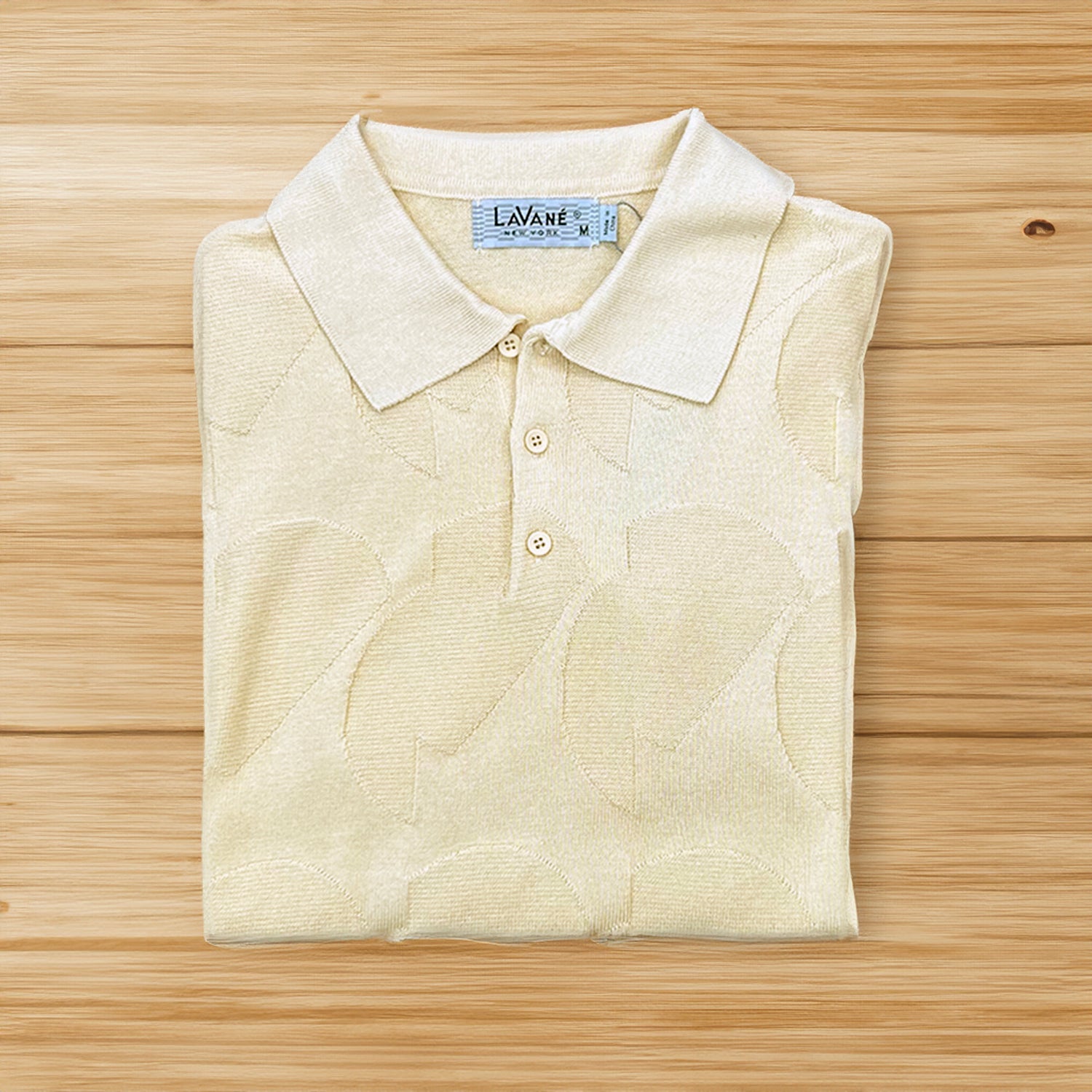 Lavane Short Sleeve Fancy Polo Shirt - Gold - pants - view 2 | New York Man Suits