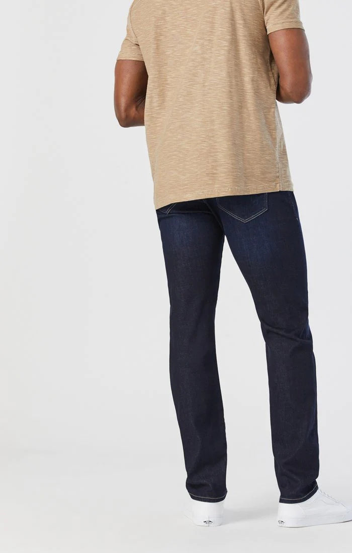 Mavi "Jake" Slim Leg Jeans - Rinse Brushed Feather - pants - view 2 | New York Man Suits