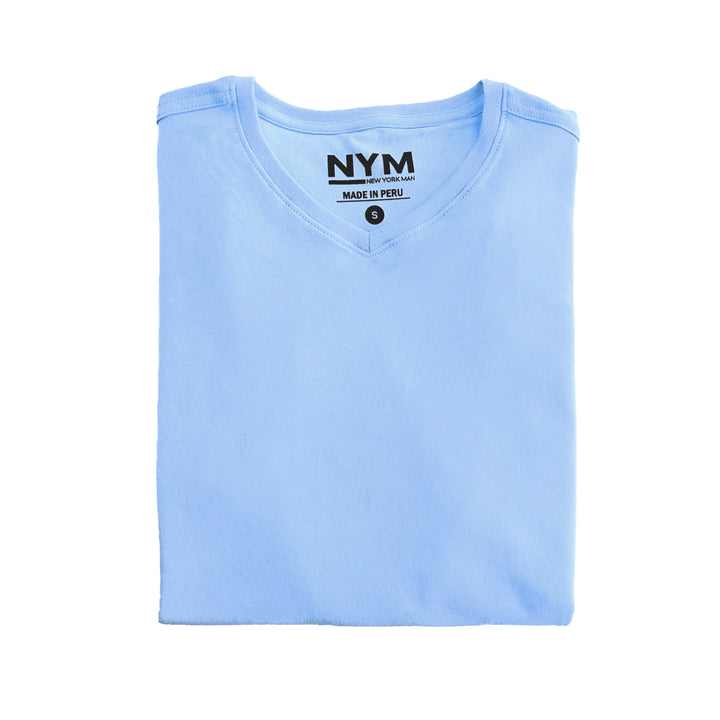 New York Man Pima Cotton V-Neck T-Shirt