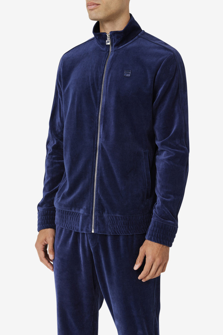 Fila Men`s Velour Deverall Navy Jacket & Pant`s  Tracksuit