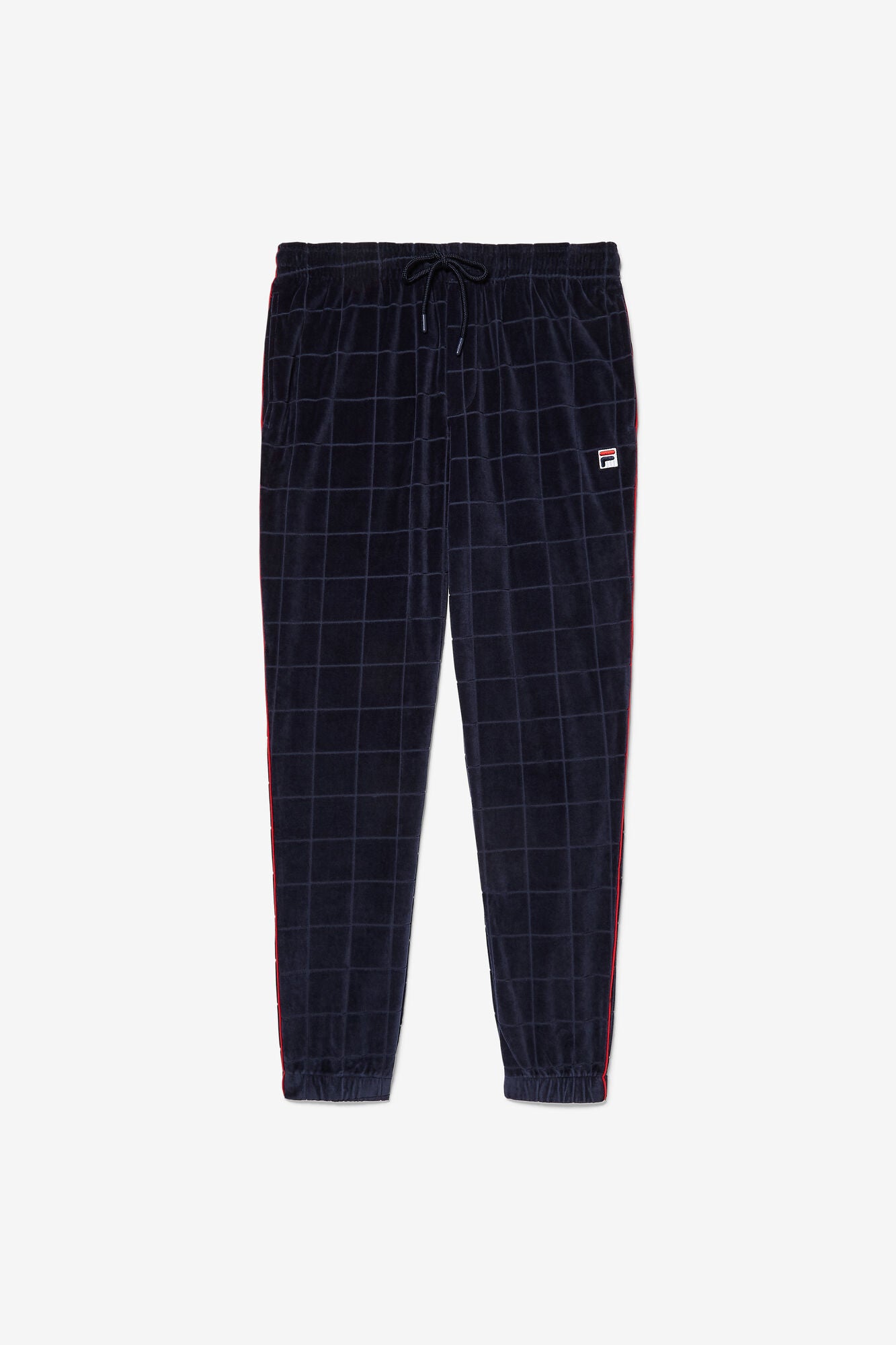 Fila Men`s Ivy League Jacquard Velour Track Jacket and Matching Pants - menswear in Black - view 2 | New York Man Suits