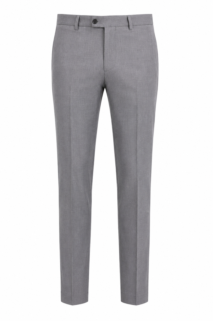 Avivi Collection Light Grey SlimFit Wool Suit