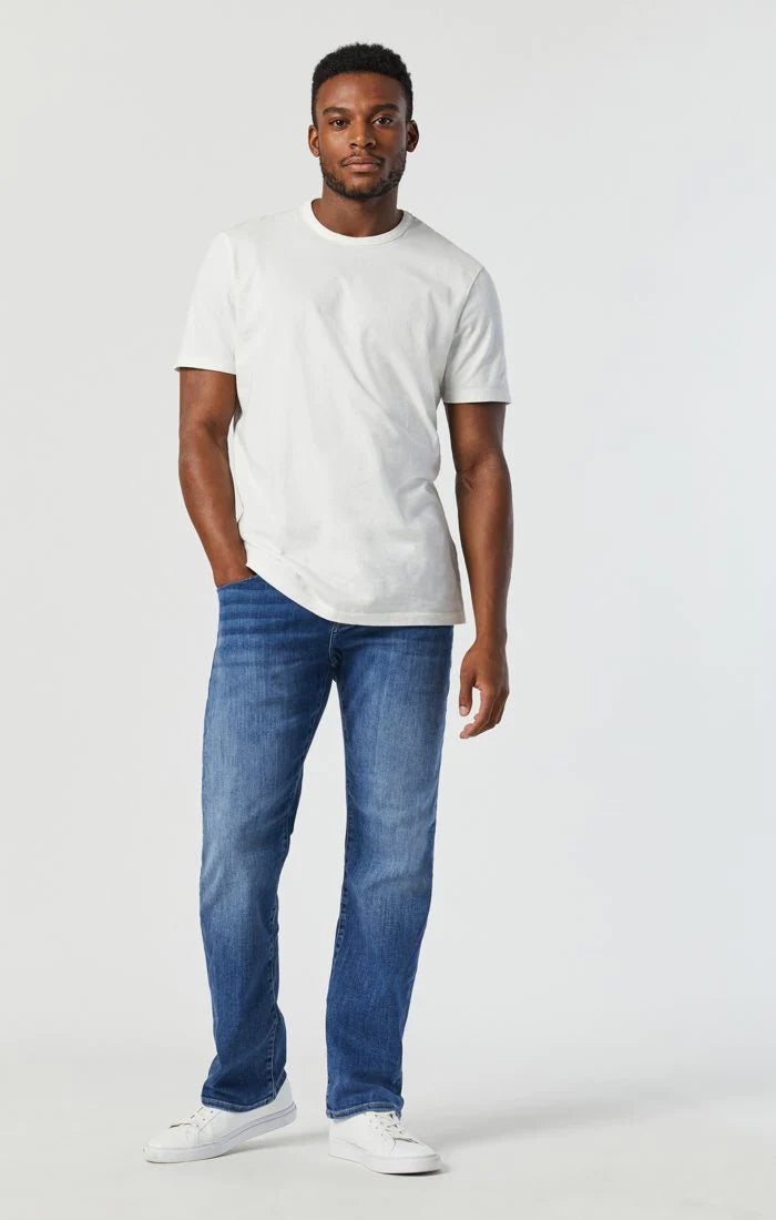 Mavi "Marcus" Slim Straight Leg Jeans - Mid Foggy - pants | New York Man Suits
