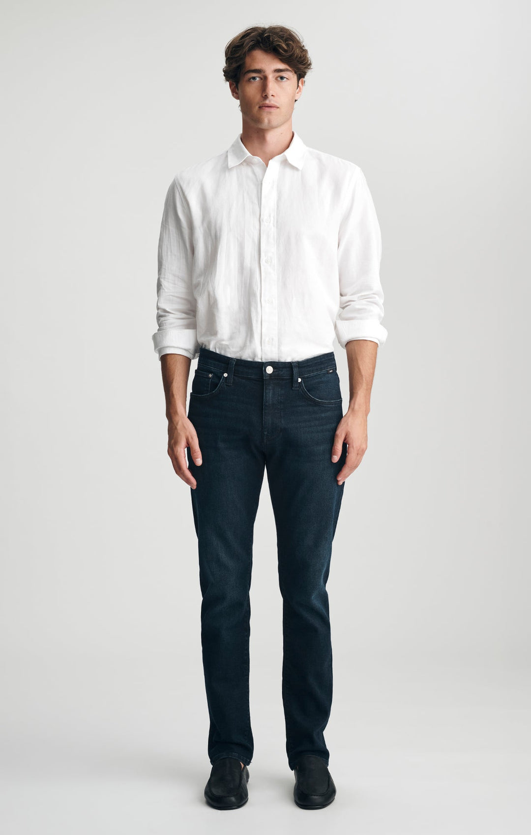 Mavi Marcus dark indigo jeans on model