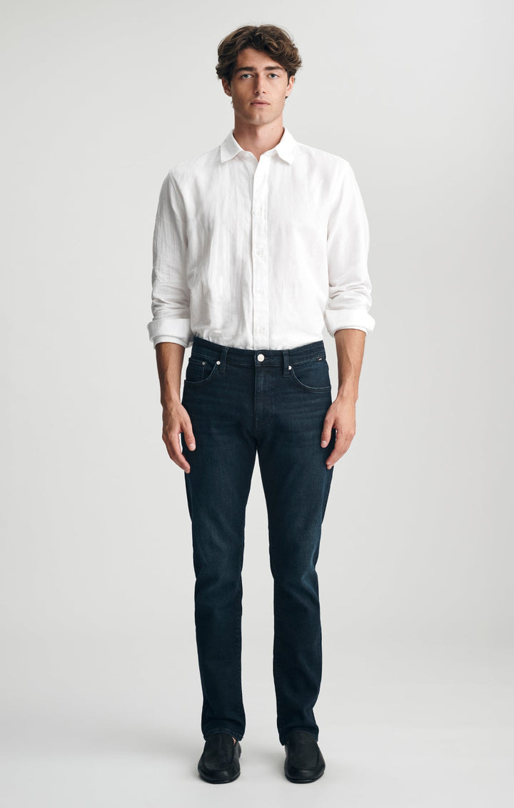 Mavi Marcus dark indigo jeans on model