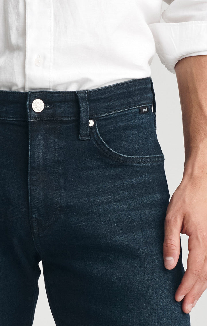 Mavi Marcus dark indigo jeans side view
