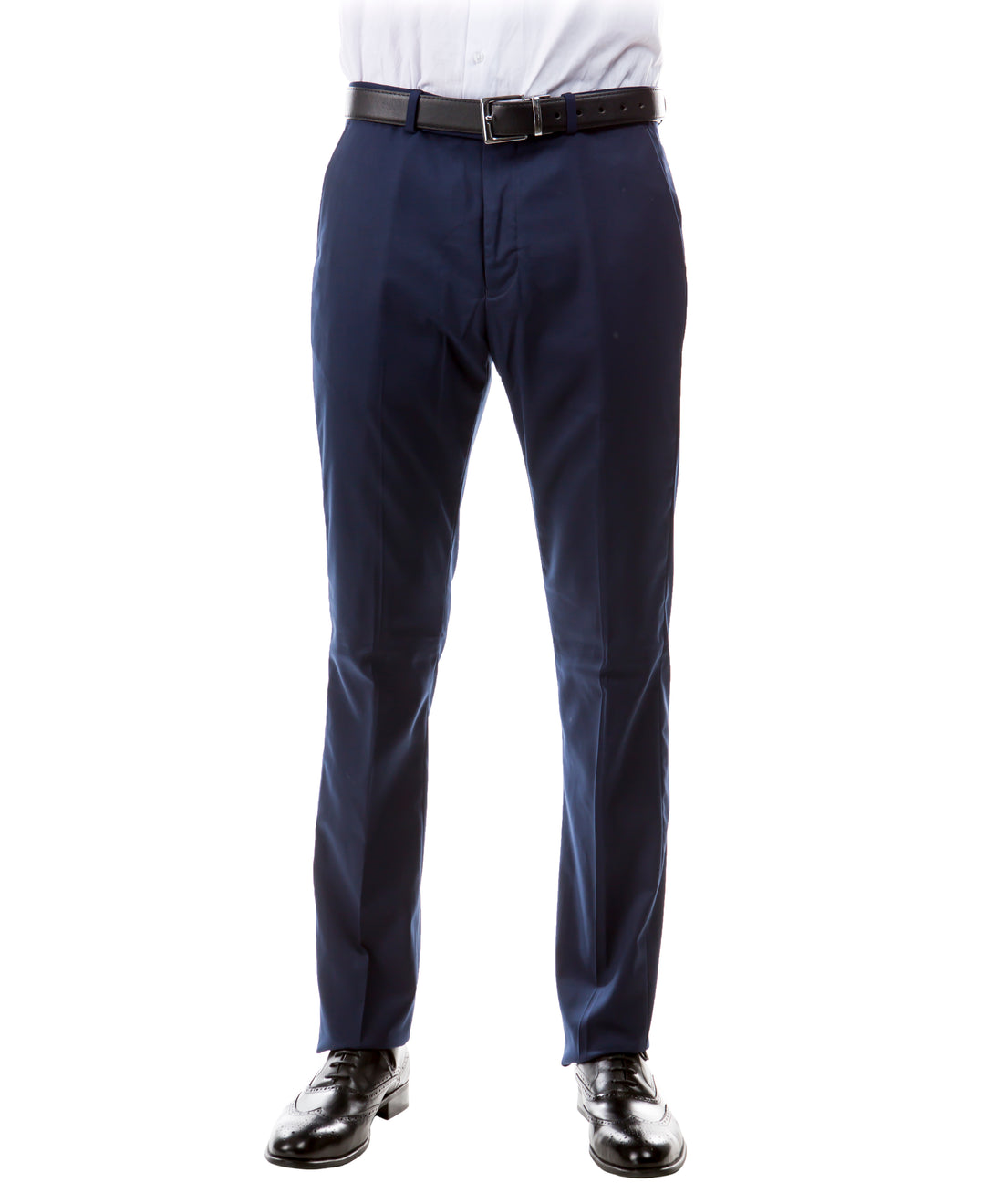 Zegarie Suit Separates Navy Solid Men's Dress Pants