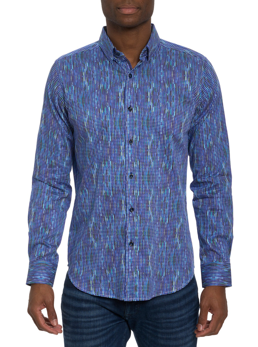 Robert Graham FrankHauser Multi Color Long Sleeve Woven Shirt-Multi