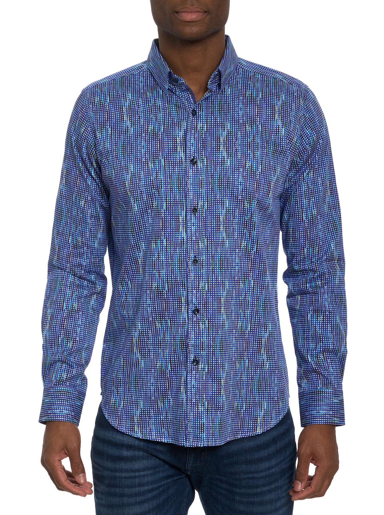 Robert Graham FrankHauser Multi Color Long Sleeve Woven Shirt-Multi - menswear | New York Man Suits