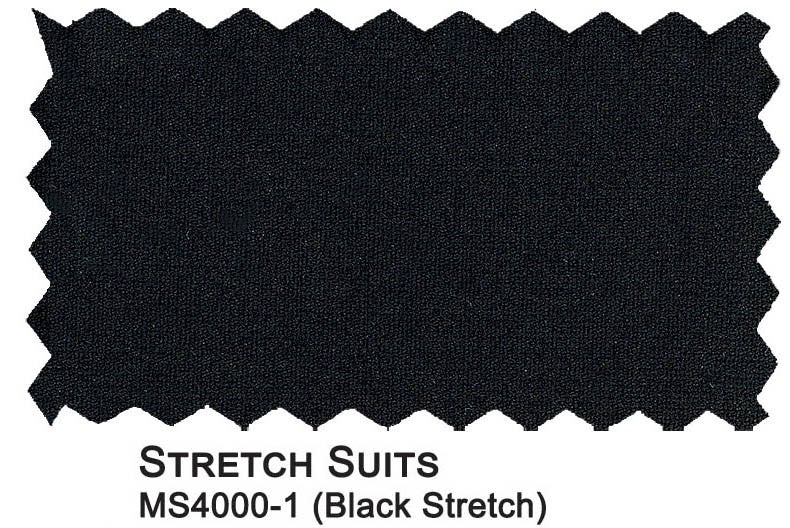 Mantoni 2 Button Stretch Fabric Slim Fit Wool Suit-Black-03 - suit - view 2 | New York Man Suits