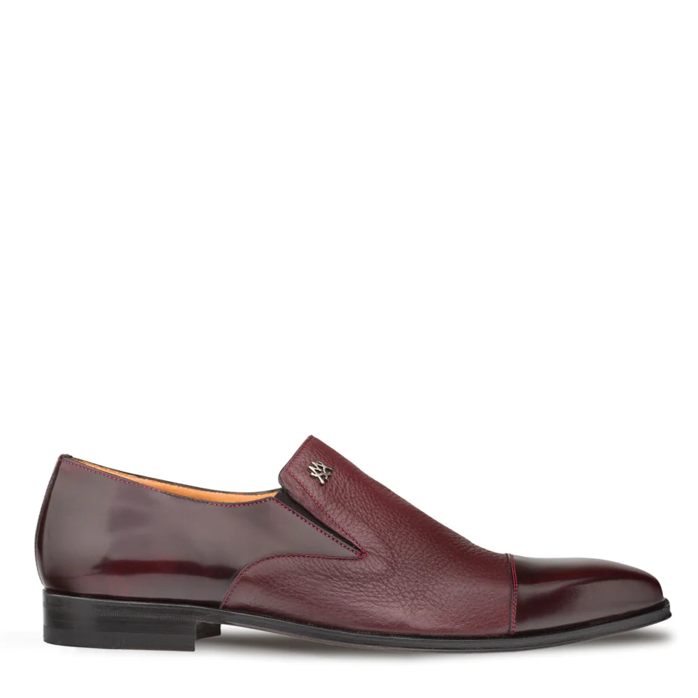 Mezlan Milani Slip on Italian Loafer Shoe - Burgundy - shoes | New York Man Suits