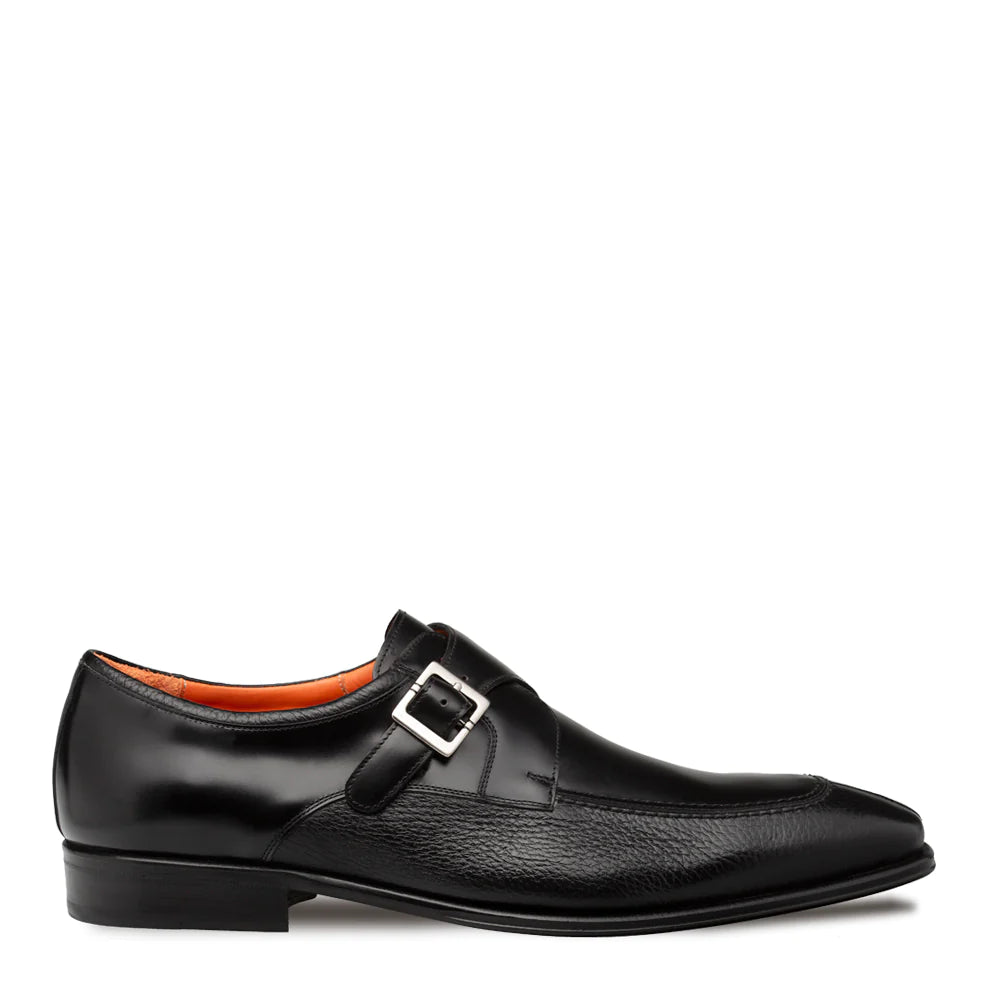Mezlan Pego Monk Strap Shoe - Black - shoes | New York Man Suits
