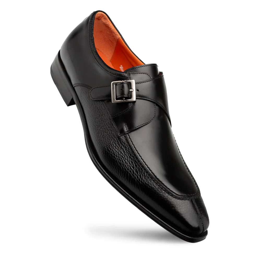 Mezlan Pego Monk Strap Shoe - Black - shoes - view 2 | New York Man Suits