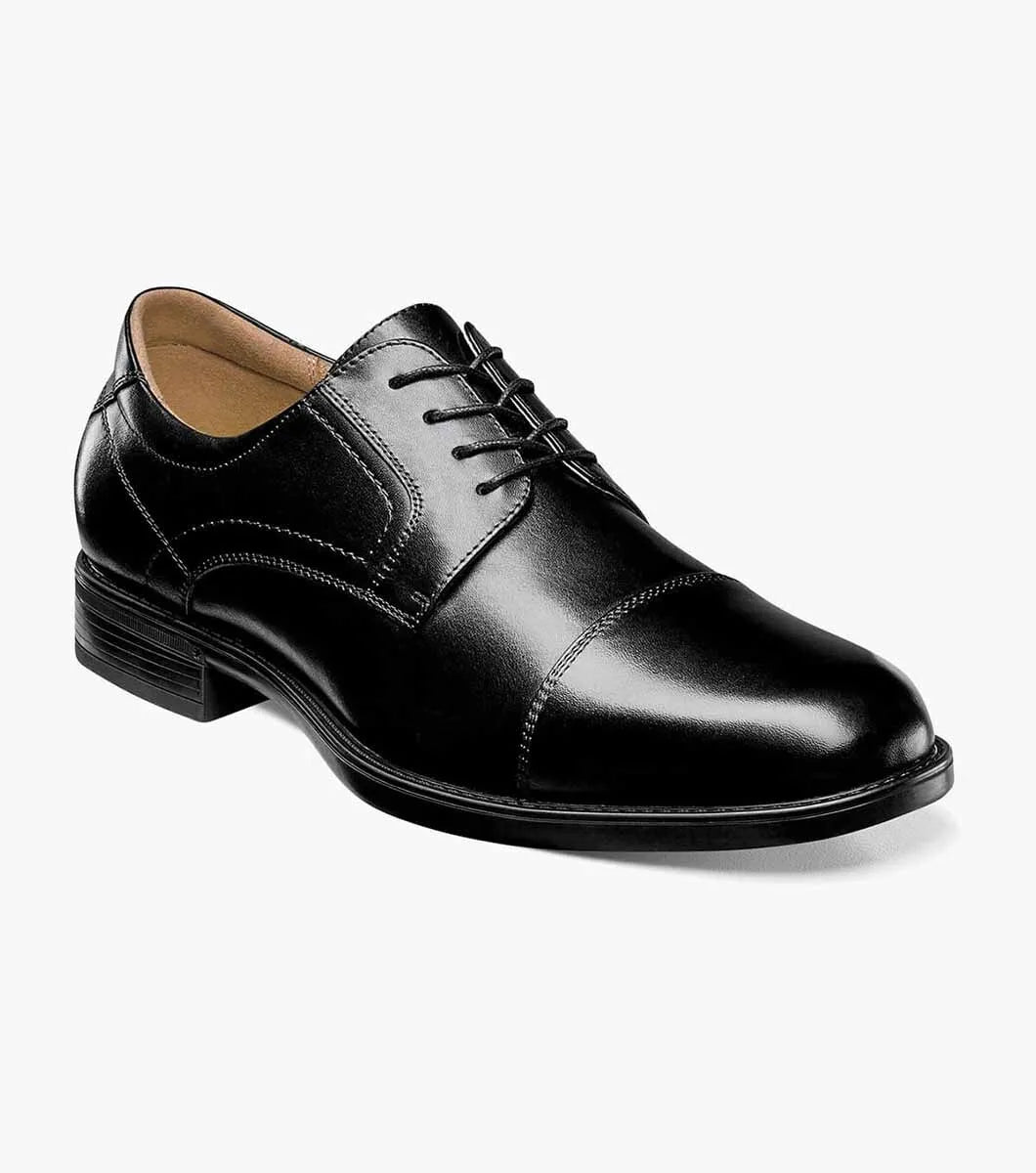 Midtown Cap Toe Oxford - Black front left