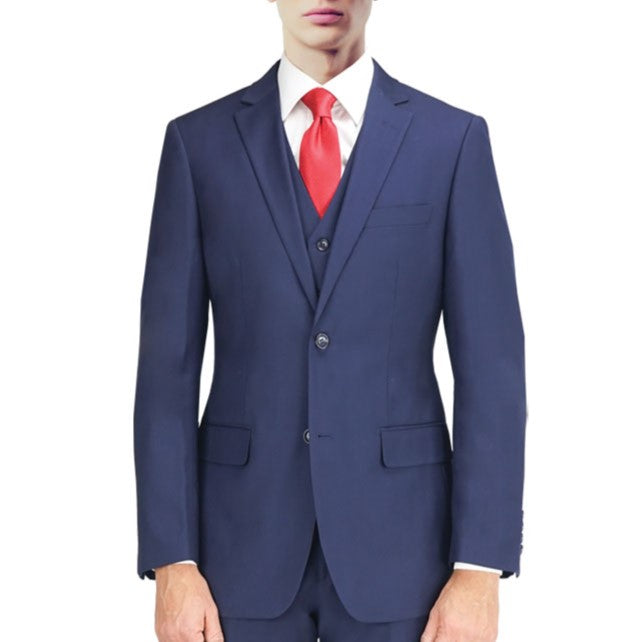 New York Man Italian Designer Navy 2 Piece Suit - suit | New York Man Suits