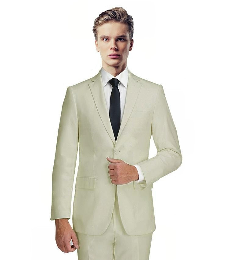 New York Man Italian Designer Off White 2 Piece Suit - suit - view 2 | New York Man Suits