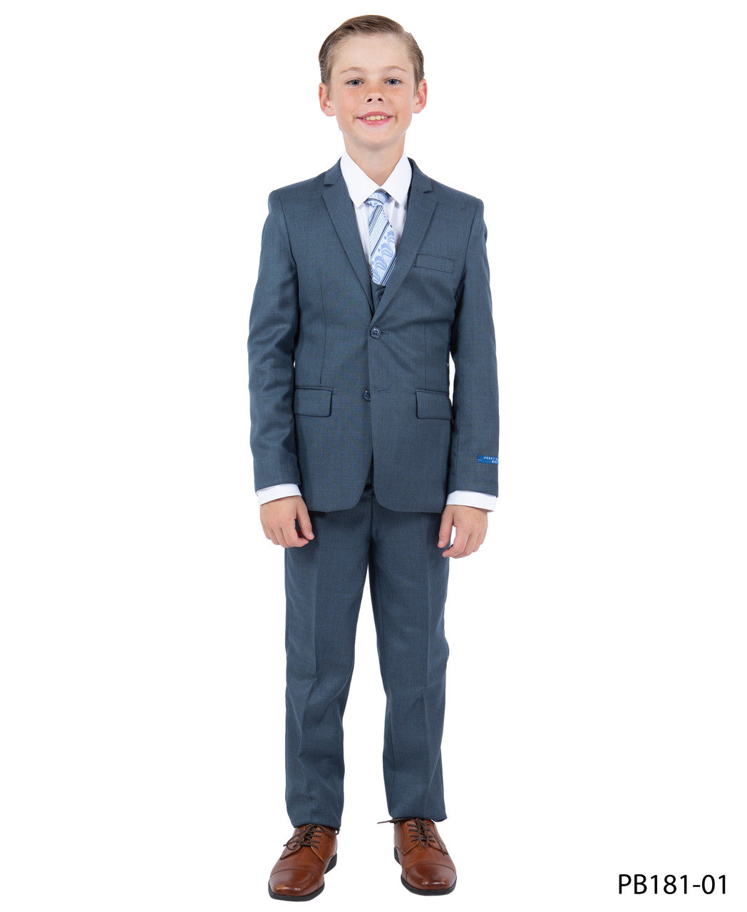 Perry Ellis Boys 5 Piece Suit-M.NAVY - suit | New York Man Suits