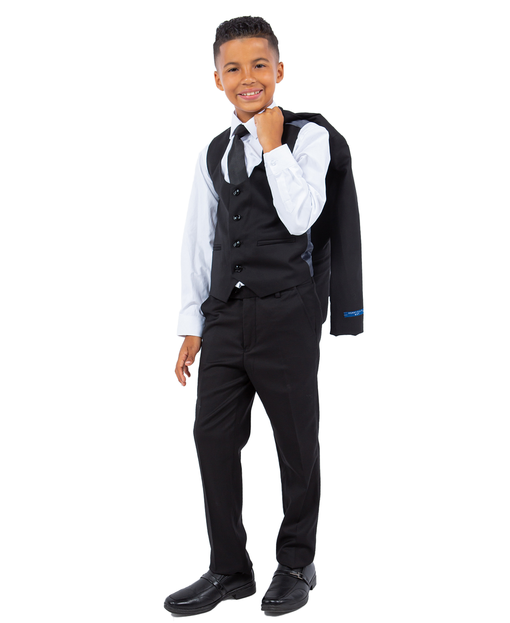 New York Man 5 Piece Suit-Black by Perry Ellis - suit - view 2 | New York Man Suits