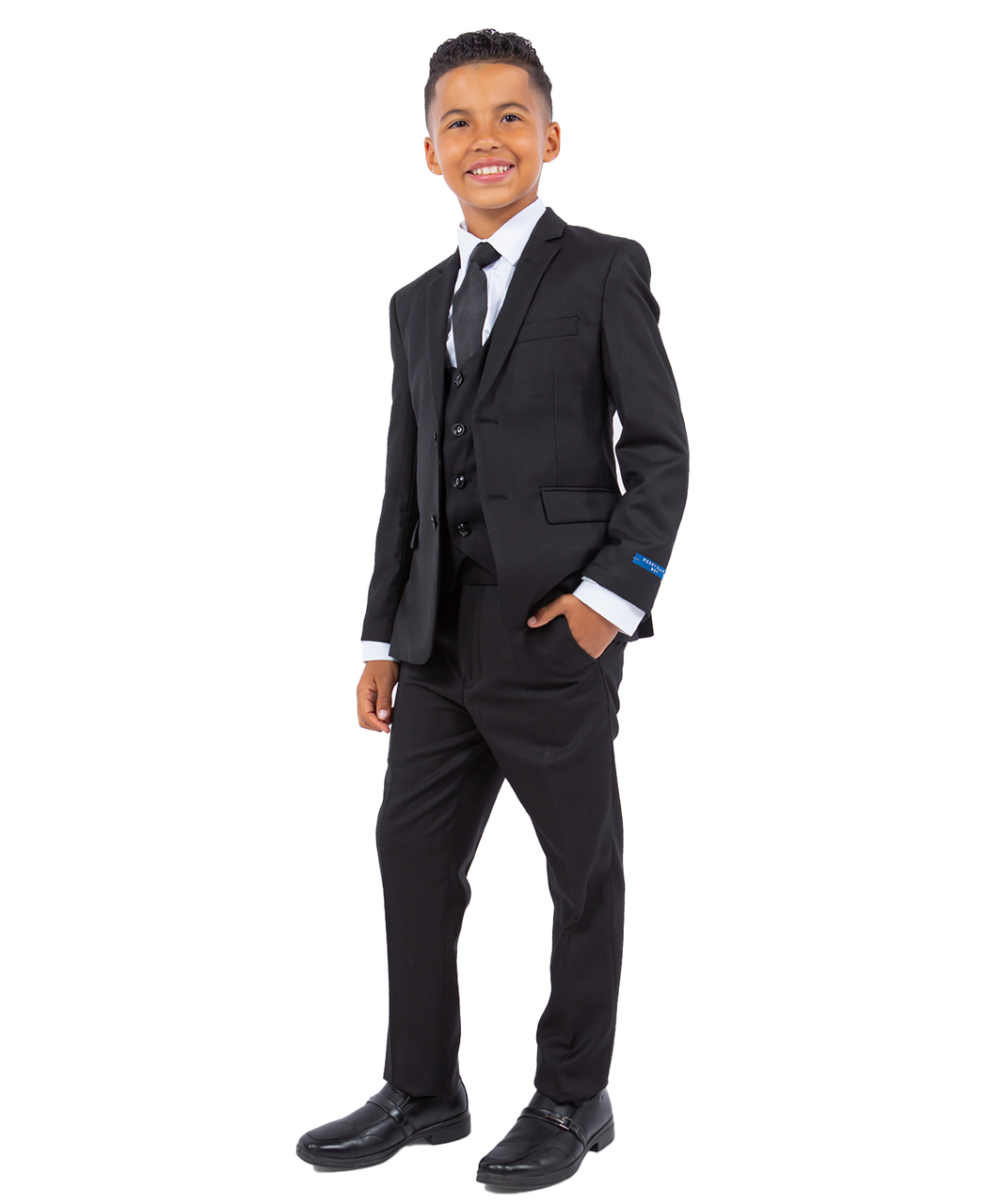 New York Man 5 Piece Suit-Black by Perry Ellis - suit | New York Man Suits