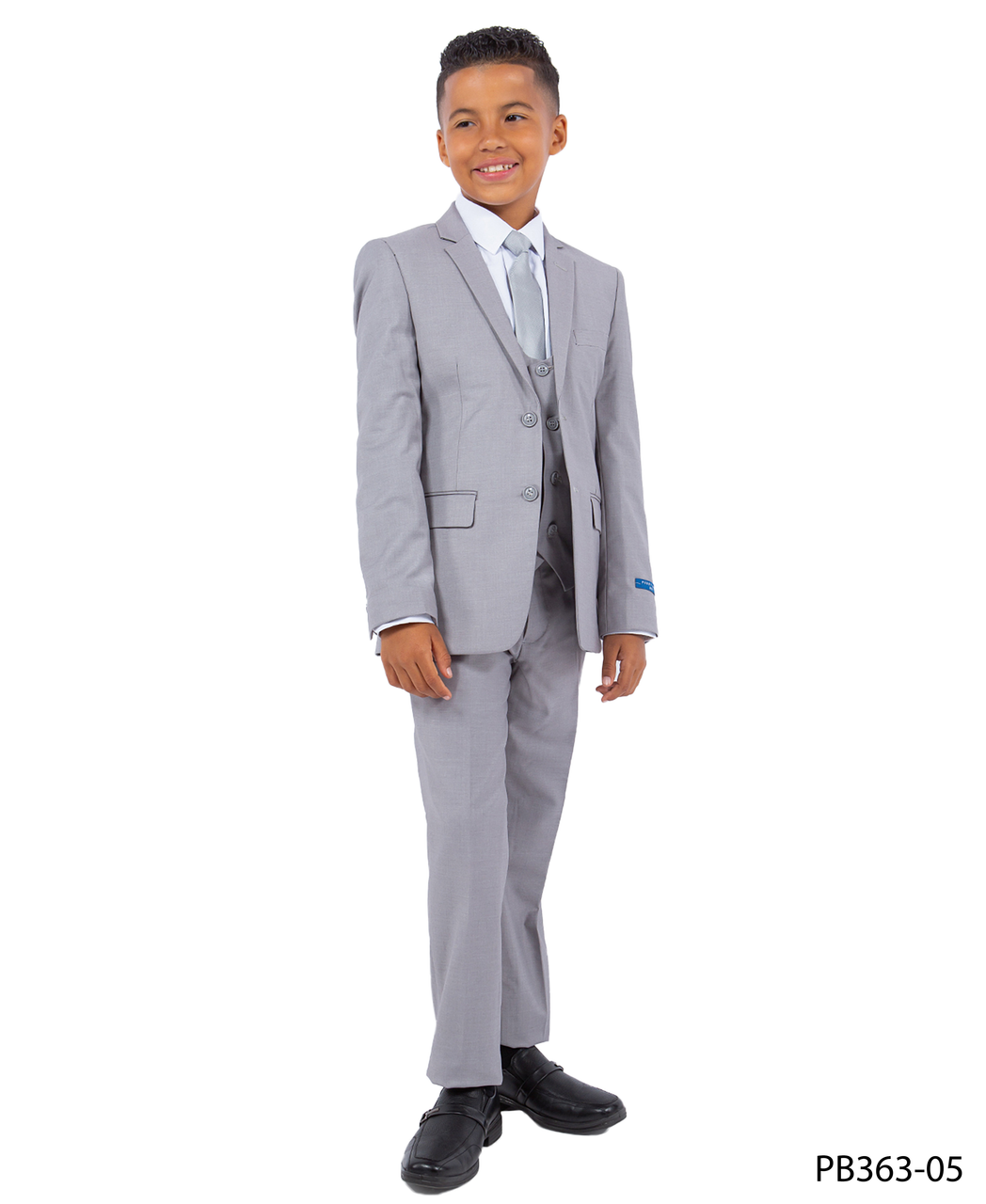 New York Man Boys 5 Piece Suit-Light Grey by Perry Ellis - suit | New York Man Suits