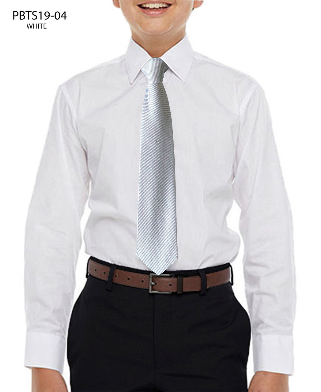Perry Ellis Boys White Communion Dress Shirt and Tie Set