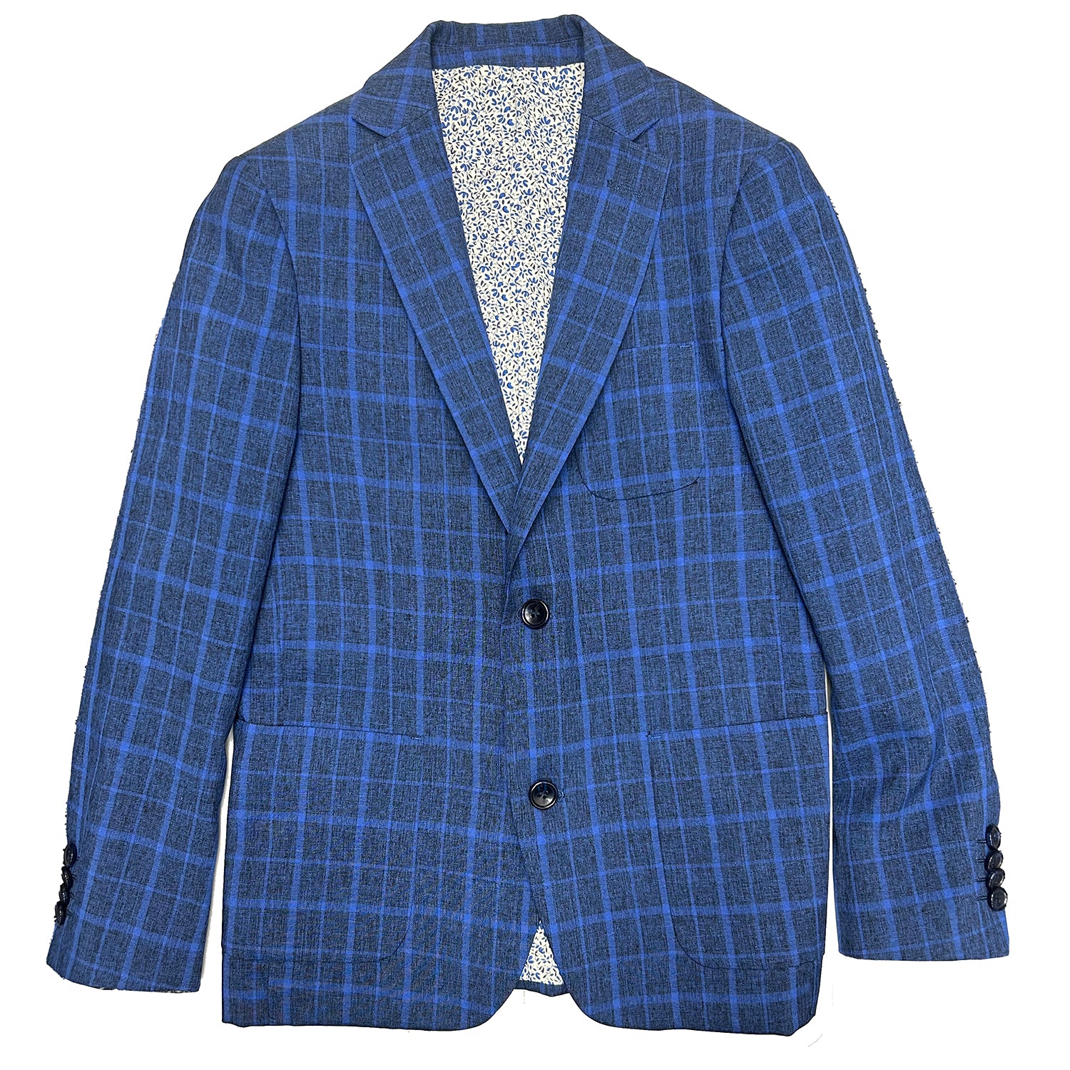 American Exchange Boys WindowPane Blazer-Navy - jacket | New York Man Suits