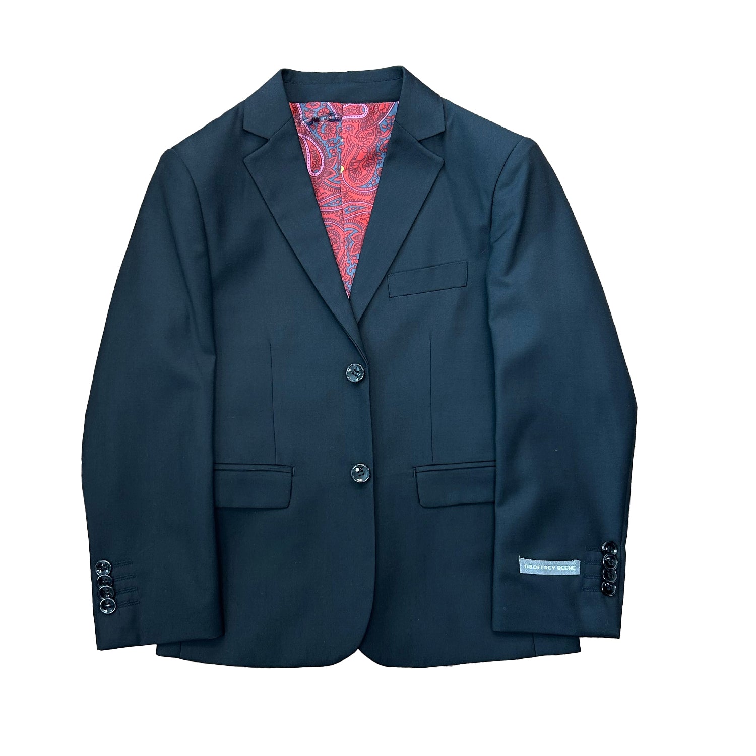 Geoffrey Beane Boys 5 Piece Vested Suit - Black - suit - view 2 | New York Man Suits