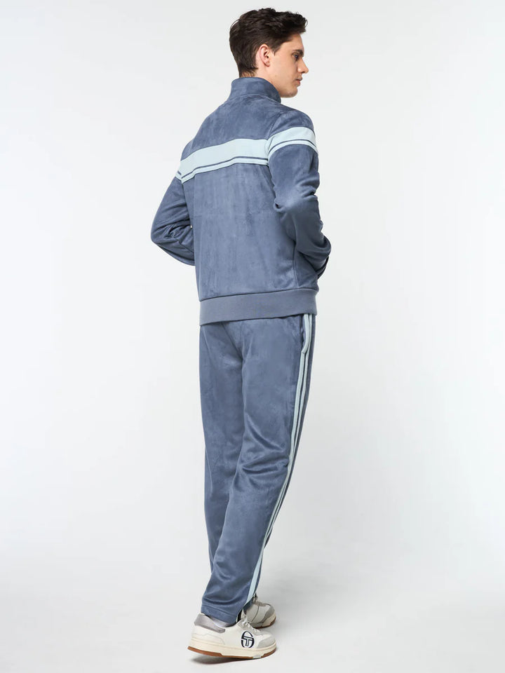 Sergio Tacchini Velour Damarindo Track Jacket - Grisaille