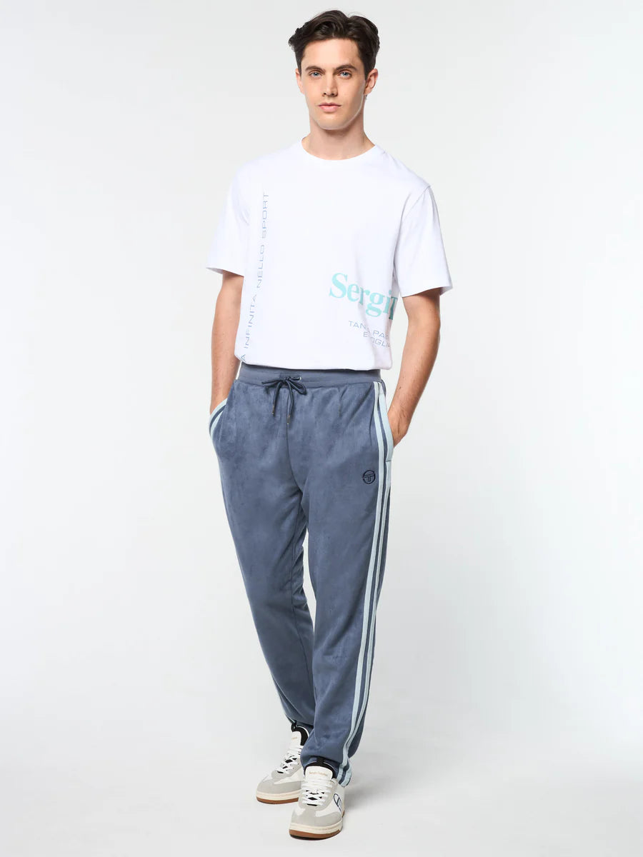 Sergio Tacchini Velour Damarindo Track Pants - Grisaille