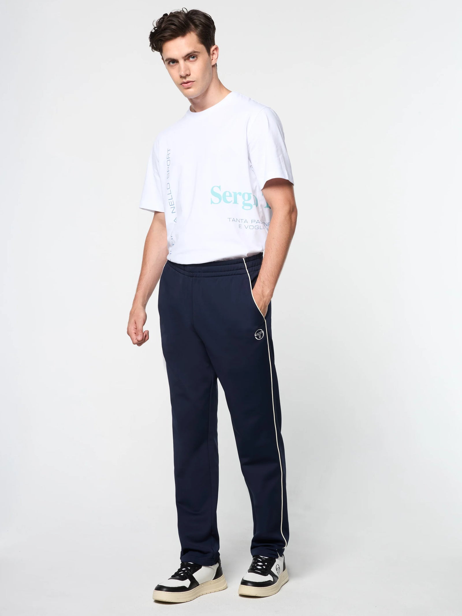Sergio Tacchini Melfi Diver Track Pants - Maritime Blue - tracksuit - view 2 | New York Man Suits