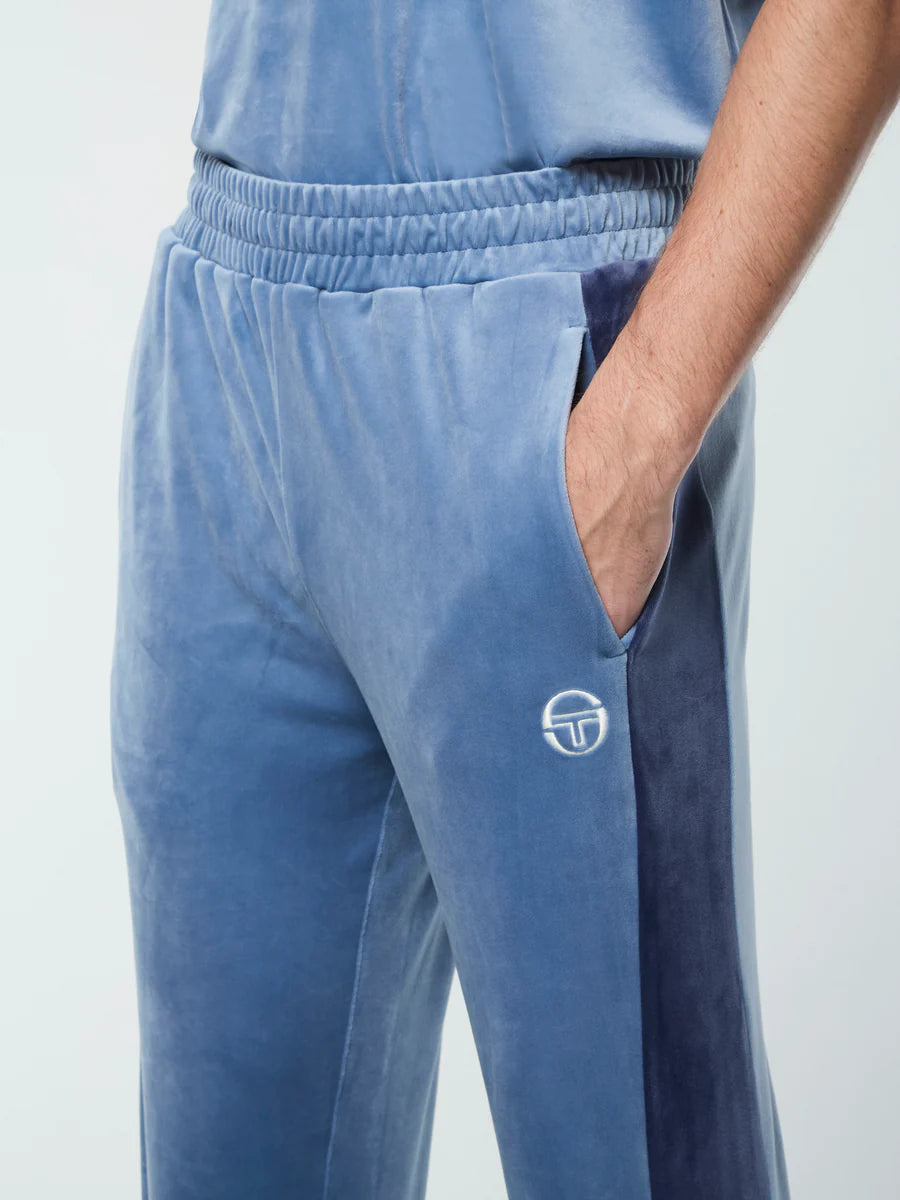 Sergio Tacchini "Cielo" Velour Tracksuit - Faded Denim