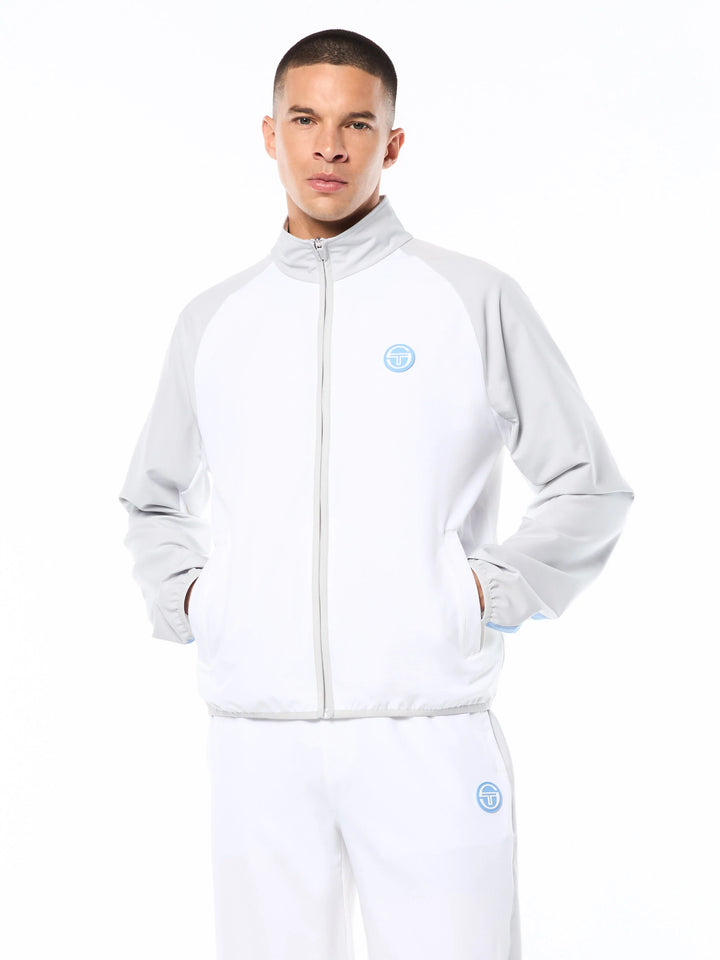 Sergio Tacchini Racchetto Track Pants and Jacket Set-White