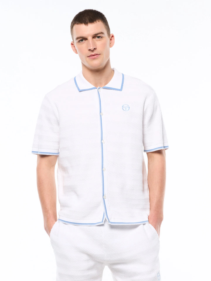 Sergio Tacchini Riva Cabana Short Sleeve set-White