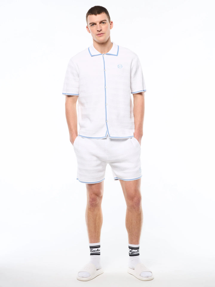 Sergio Tacchini Riva Cabana Short Sleeve set-White