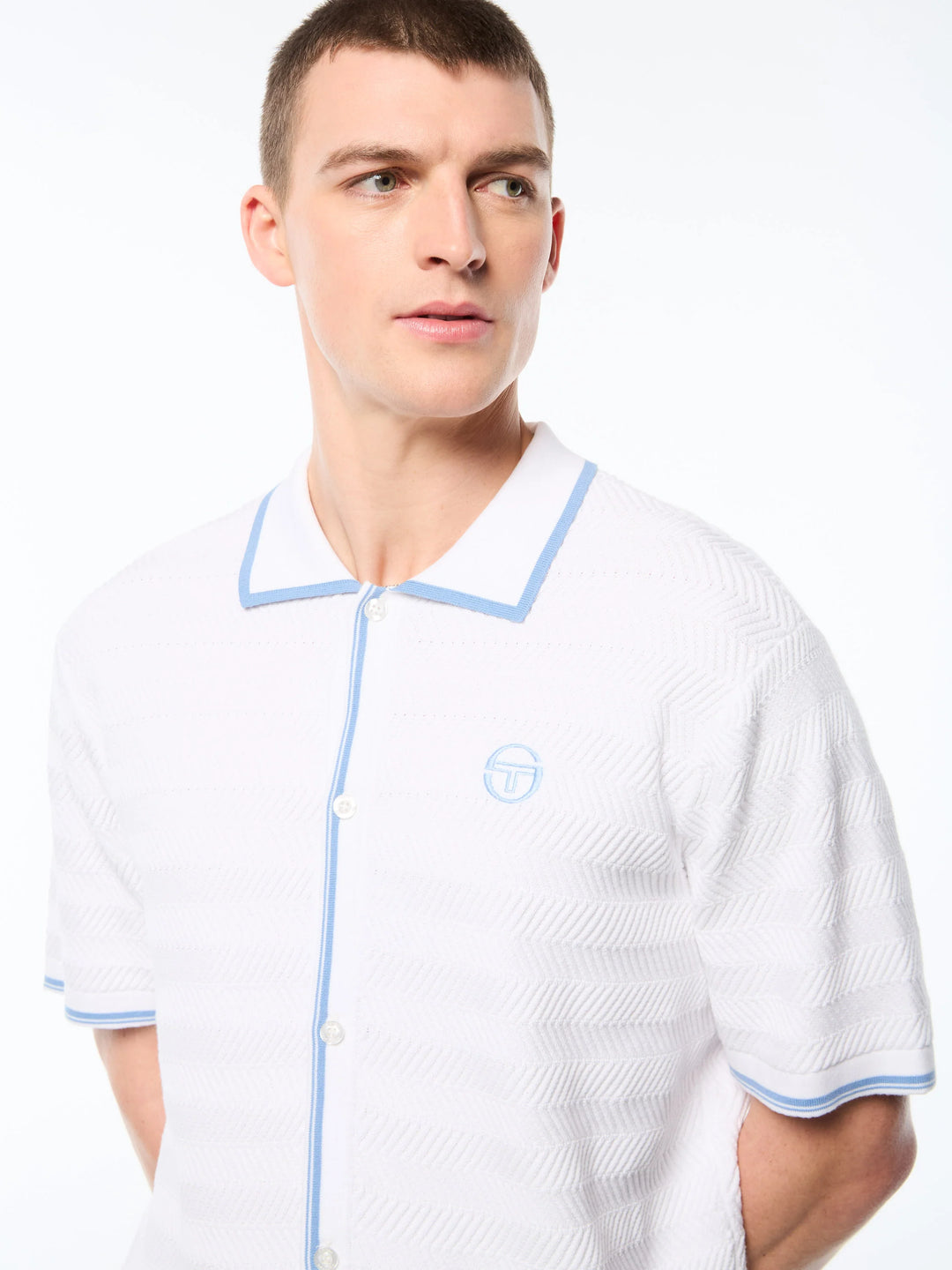 Sergio Tacchini Riva Cabana Short Sleeve set-White