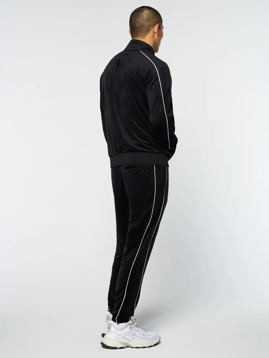 Sergio Tacchini LIONI VELOUR TRACK BLACK BEAUTY  Set Jacket and Pants-Black Beauty