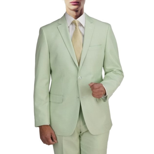 New York Man Italian Designer Sage 2 Piece Suit - suit | New York Man Suits