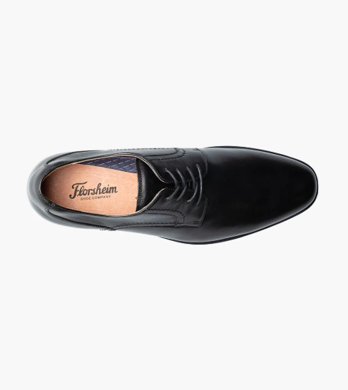 Florsheim Mens Zaffiro Plain Toe Oxford-Black