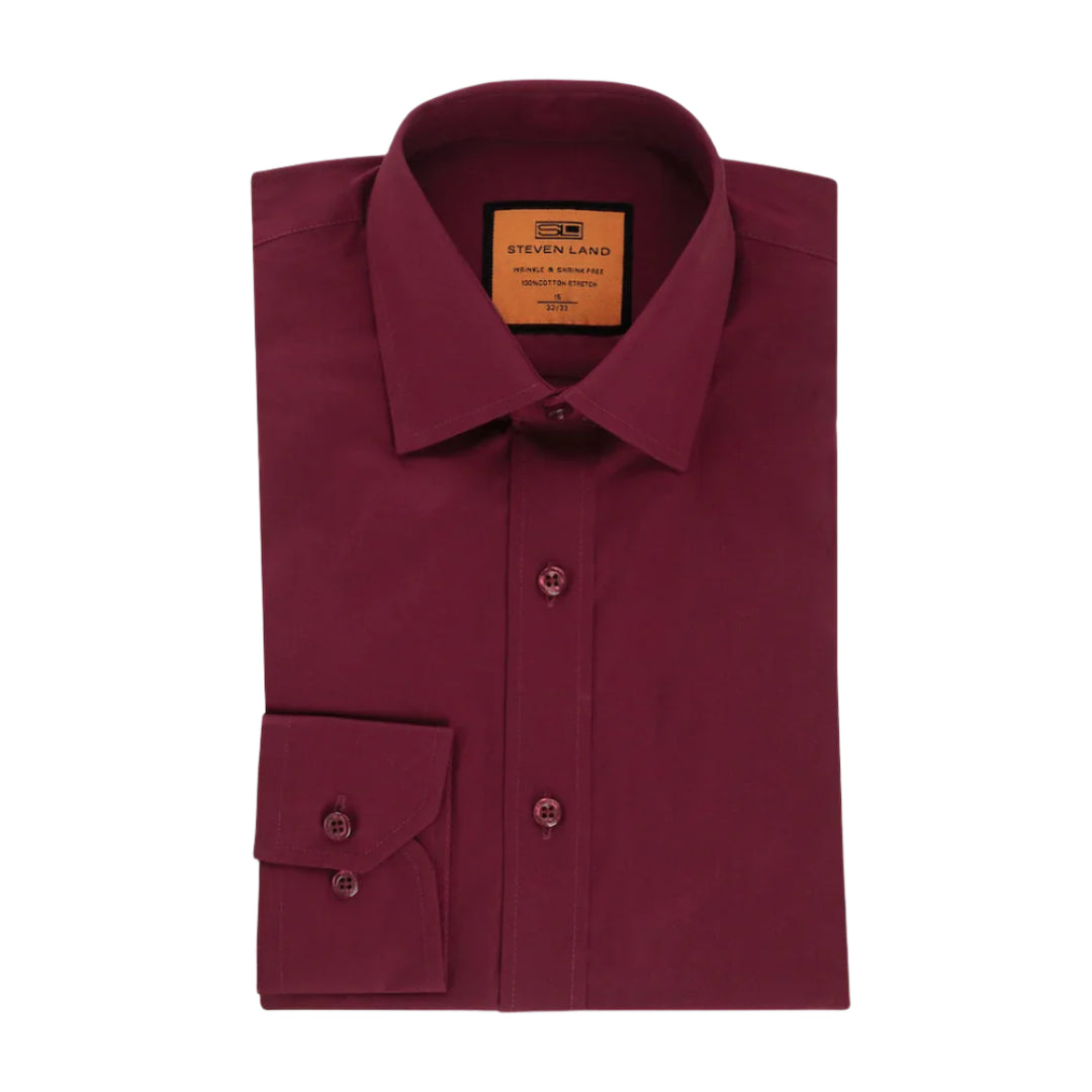 Burgundy button down shirt