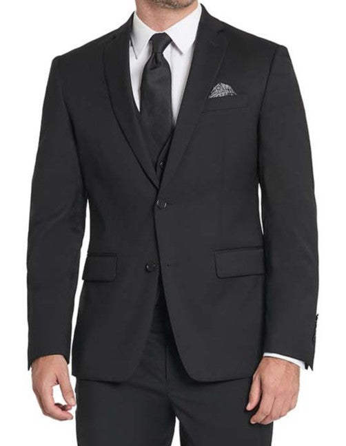 Tallia Men`s Suit Separate Wool Jacket - Black