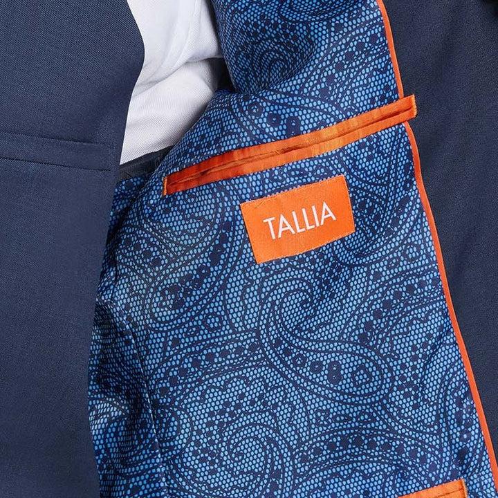 Tallia Men`s Suit Separate Wool Jacket - Blue