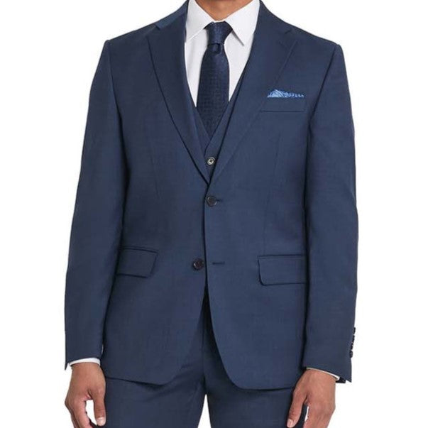 Tallia Men`s Suit Separate Wool Jacket - Blue