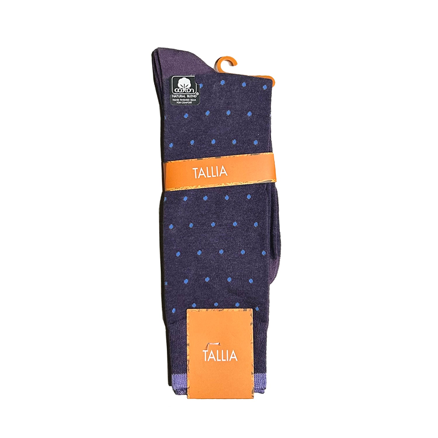 Tallia Mens Polka Dot Design Socks - Purple/Blue - socks | New York Man Suits