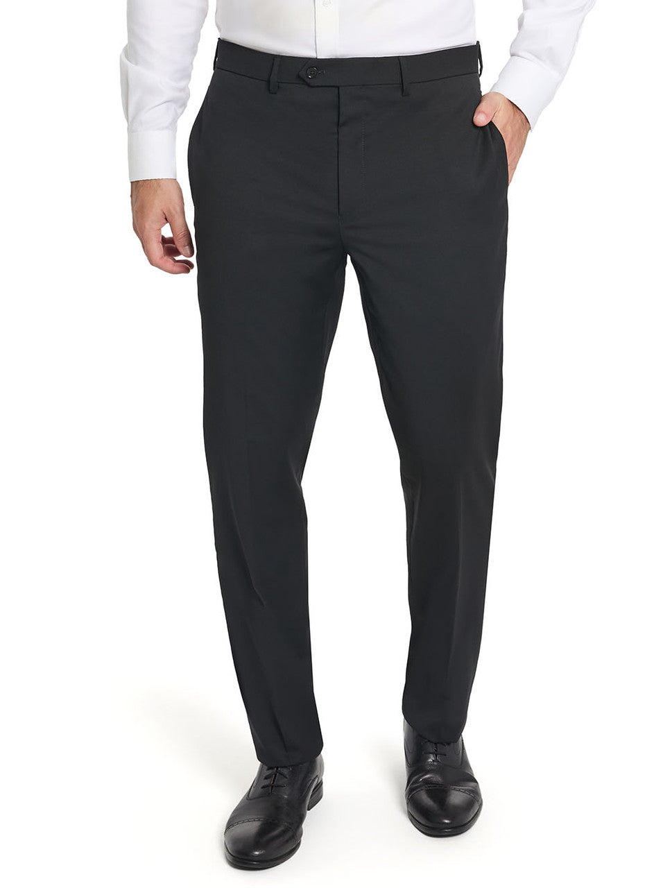 Tallia Men's Wool Dress Pants - Black - pants | New York Man Suits