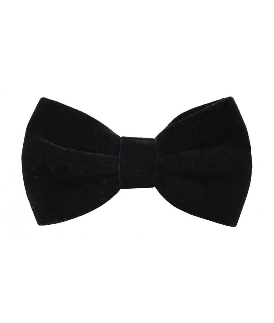 Brand Q Velvet Bow Tie - bow tie in B-Black | New York Man Suits