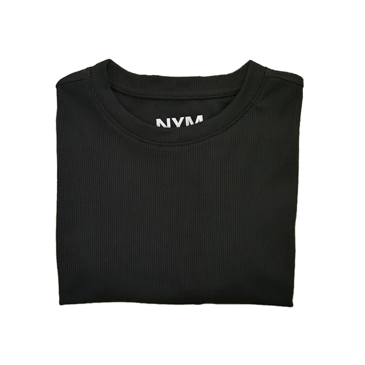 Ribbed Short Sleeve Shirt by NYM