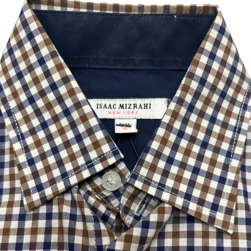 ISAAC MIZRAHI BOY COTTON DRESS SHIRT - BLUE - shirt - view 2 | New York Man Suits