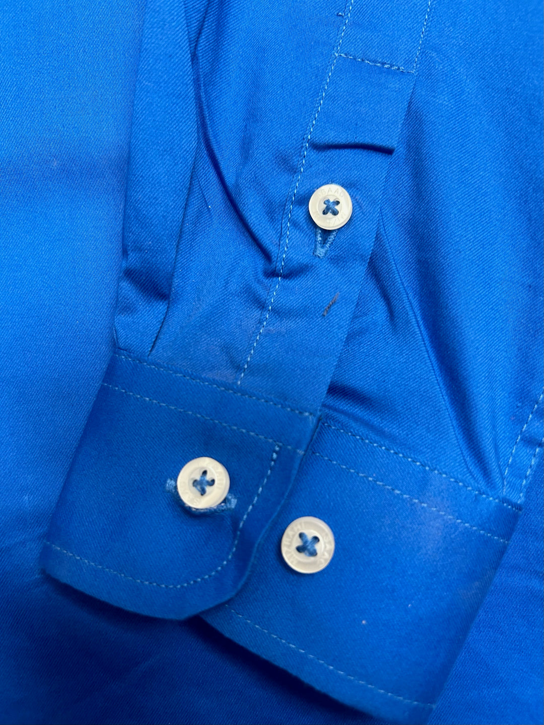Isaac Mizrahi Boys Solid Royal Blue Dress Shirt-Royal Blue