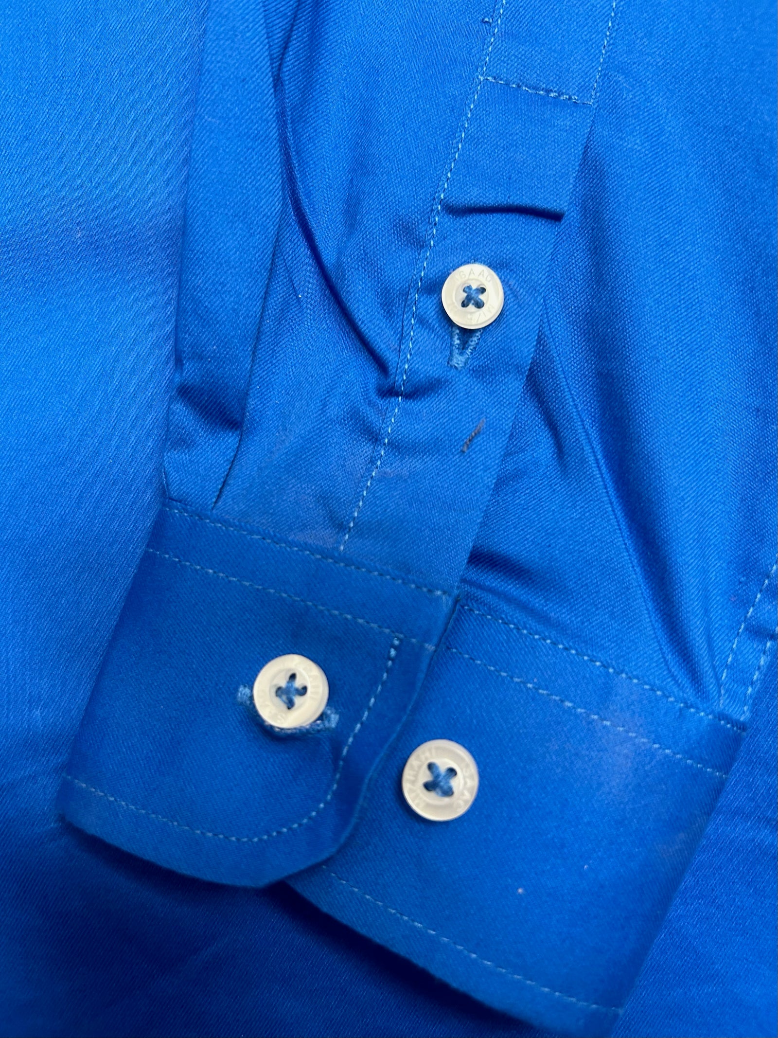 Isaac Mizrahi Boys Solid Royal Blue Dress Shirt-Royal Blue - shirt - view 2 | New York Man Suits