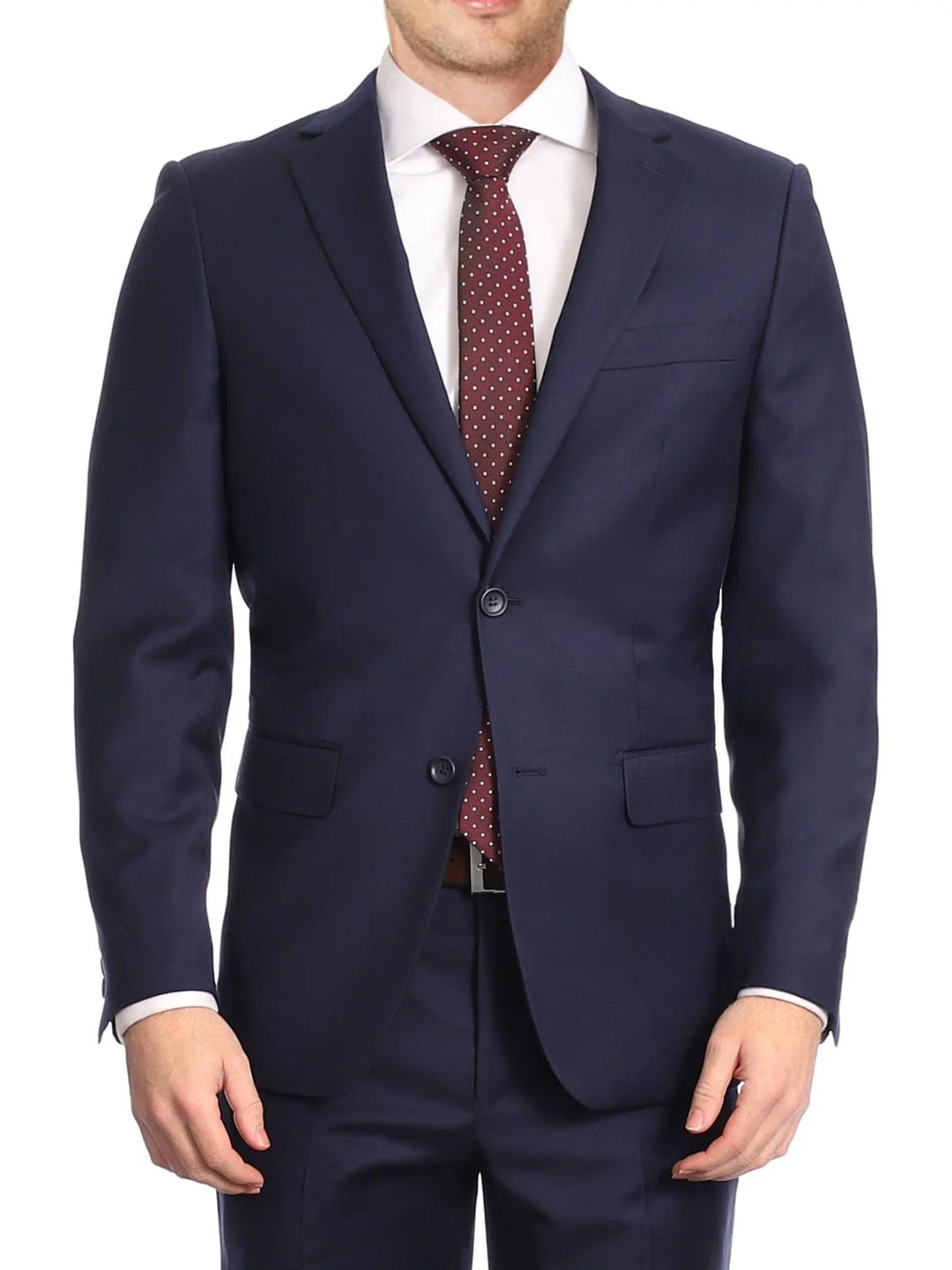 Avivi Collection 2 Button Classic Fit Suit - Navy | 100% Wool